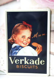 Retro Reclamebord - Verkade Biscuits