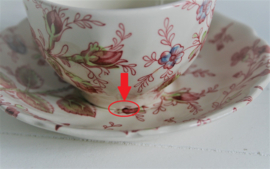 Johnson Bros - Rose Chintz - Kop en Schotel - Lichte Schade