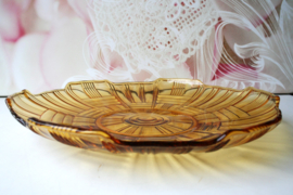 Gebakschaal - Art Deco Stijl - Amber