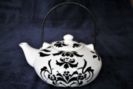 Theepot - Japanse Stijl - Zwart-Wit