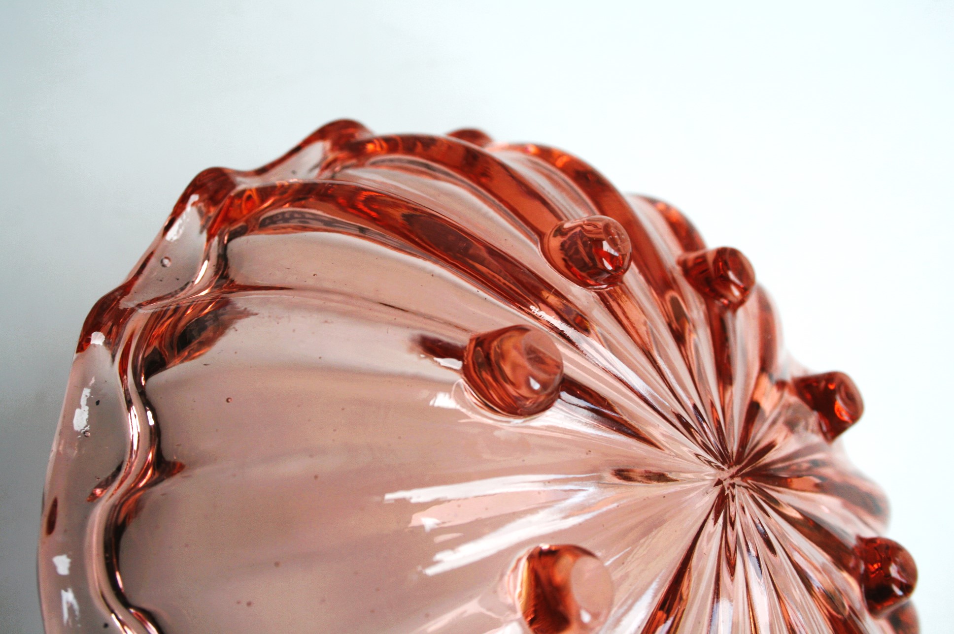 Schaaltje - Kraagrand - Roze Glas