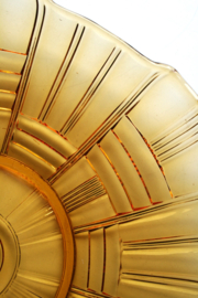 Gebakschaal - Art Deco Stijl - Amber