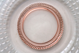 Gebakschaal - Koordrand - Roze Glas