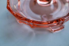 Bijouterieschaaltje - Roze Glas