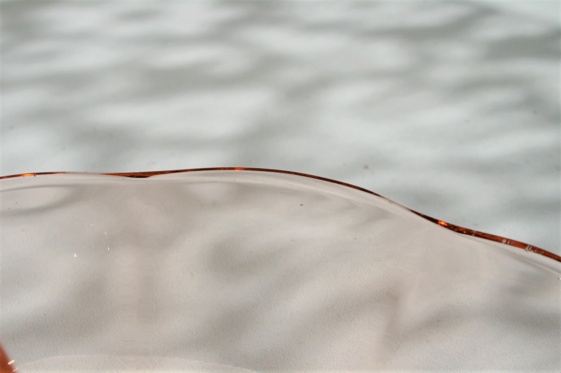 Schaal - Drievaksschaal M - Roze Glas