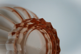 Dessertschaaltje - Bloem - Roze Glas