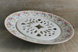 KPM - Royal Ivory - Irene - Schaal - Rond met Afdruiprooster