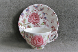 Johnson Bros - Rose Chintz - Kop en Schotel - Lichte Schade