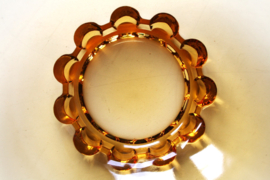Koekschaal - Amber Glas