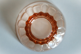 Dessertschaaltje - Bloem - Roze Glas