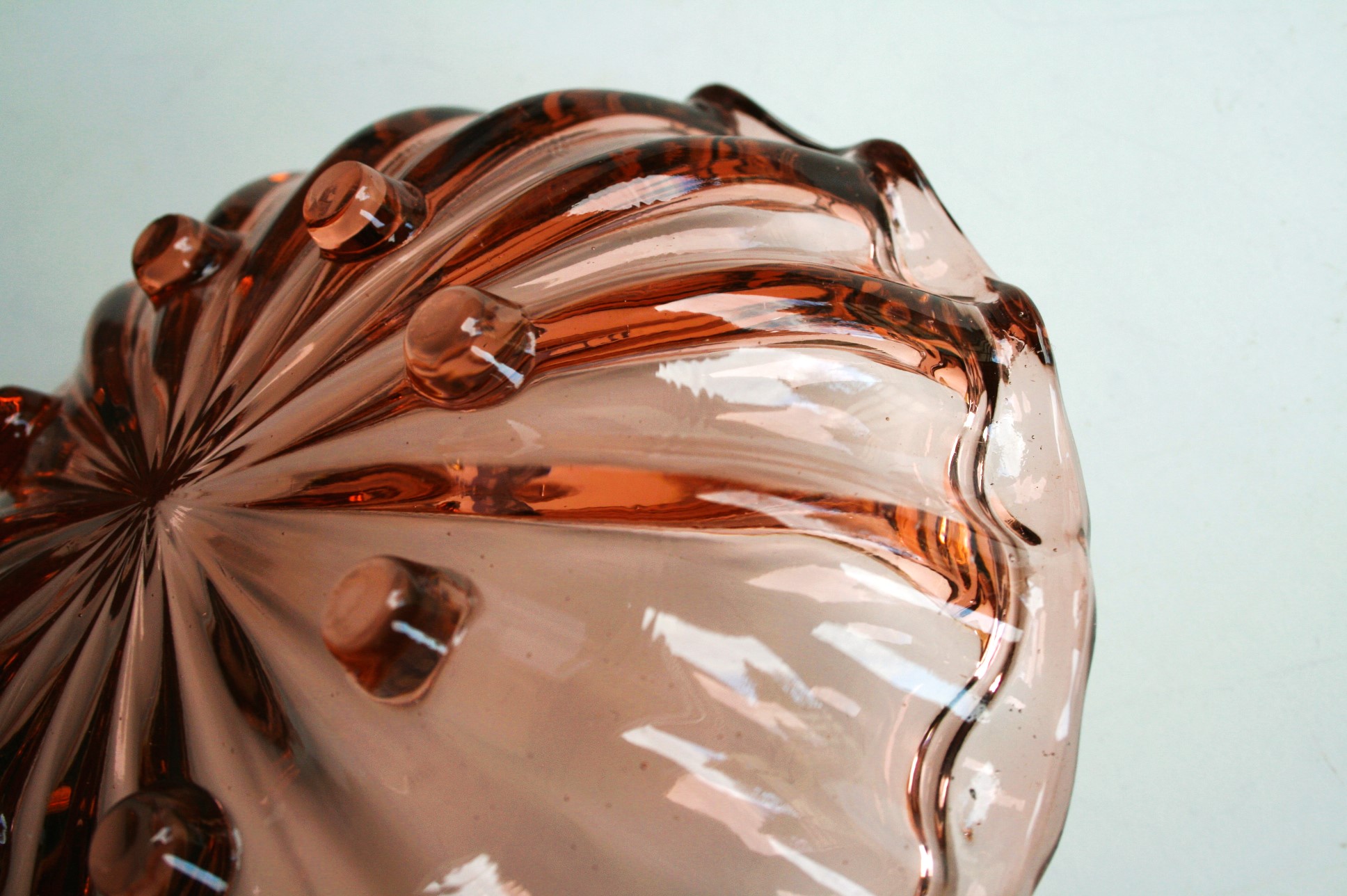 Schaaltje - Kraagrand - Roze Glas