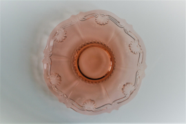Gebakschaal - Guirlande - Roze Glas