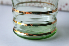 Sapset - Groen Glas - Antieke Set