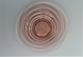 Gebakschaal - Cirkels - Roze Glas
