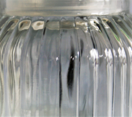 Voorraadpot - Glas - Ribbel