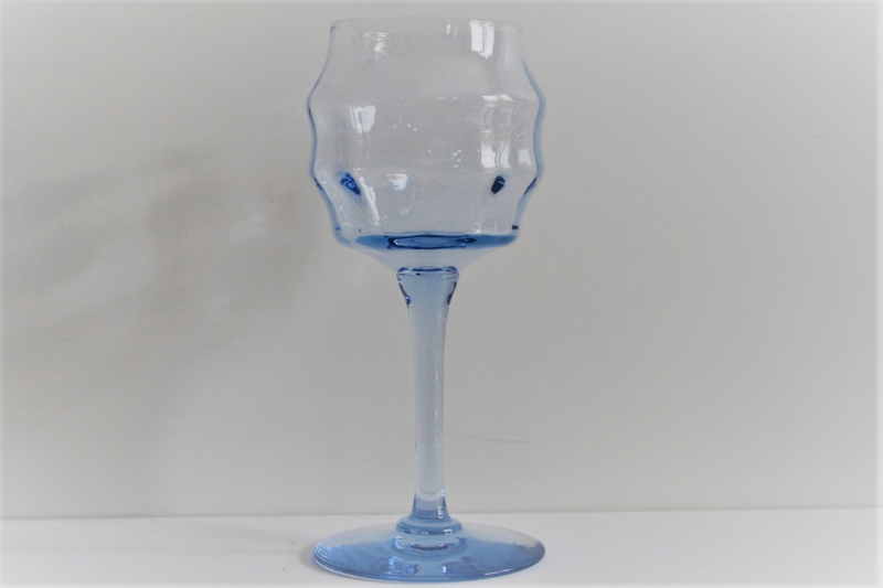 Accumulatie Zeg opzij marmeren Wijnglas - Art Deco - Blauw | Glas | O'Seas Oud Servies