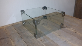 Glazen ombouw voor een tafelhaard van 29cm x 29cm