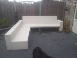 Loungebank KESA met hocker