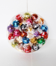 Luxe doos gevuld met Lindt ballen, 17 cm