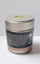 Japanse Matcha Thee, 100% biologisch, blikje 40 gram