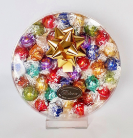 Lindt luxe ronde doos 21 cm, gevuld met 36 Lindor ballen