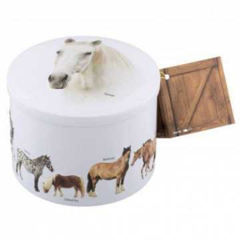 Prachtig 3D blik met paarden, gevuld met handgemaakte fudge