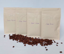 Koffie keuze pakket, 4 x 150 gram