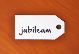 Kaartje voor aan uw kado: Jubileum