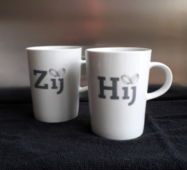 Set koffie / theemokken, hij en zij