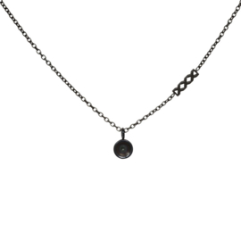 Necklace Chain Base, 40cm. Zwart