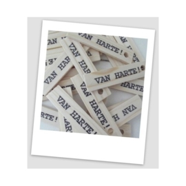 HOUTEN LABEL VAN HARTE!