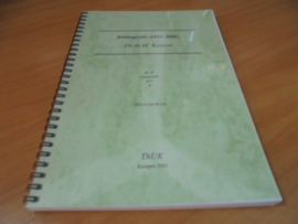 Bibliografie (1953-2000) dr. H.M. Kuitert - Boer, F. de