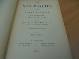 The New Psalter of the Roman Breviary - Fillion, L.C