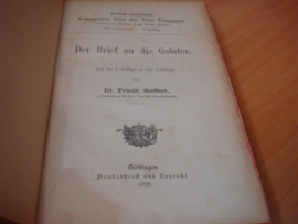 Der Brief an die Galater - Sieffert, Friedr.