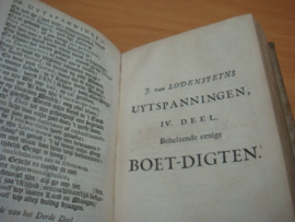 J. van Lodensteyns Uytspanningen - Lodensteyn, J. van