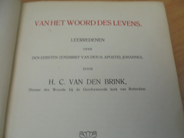 Van het woord des levens - Brink, H.C van den