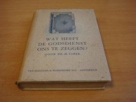 Wat heeft de Godsdienst ons te zeggen?