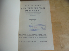 Een tempel van den geest - Aalders, C