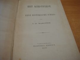 Het kerstfeest, eene Historische schets - Maronier, J.H