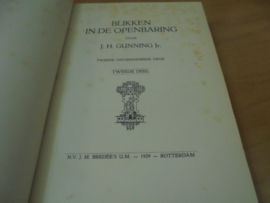 Blikken in de openbaring - 4 delen compleet - Gunning, J.H jr
