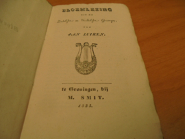 Bloemlezing uit de zedelijke en stichtelijke gezangen (1835)