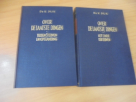 Over de laatste dingen, 3 delen compleet - K. Dijk