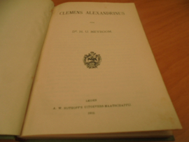 Clemens Alexandrinus - Meyboom, H.U