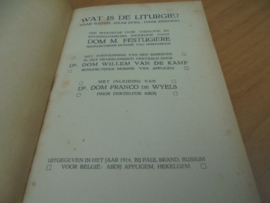 Wat is de Liturgie? Haar wezen, haar doel, haar zending - Festugiere, M