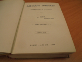 Salomo's spreuken, Volksuitgave - Kok, J