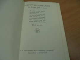 Griet Manshande en haar geheimen - Mens, Jan