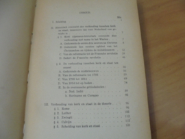 De verhouding tusschen kerk en staat in Nederland