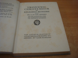 Vrijzinnig Christendom en Religieus Monisme - Senden Dr. G.H. van
