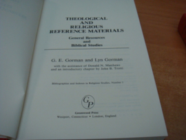 Theological and Religious Reference Materials - Band 1 and 2 - Gorman, G.E & Lyn