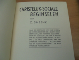 Christelijk sociale beginselen - Deel 1 en 2 - Smeenk, C